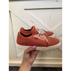 Vessi Weekend Waterproof Sneakers Rhubarb Red Athletic Youth Size J4 Womens 6